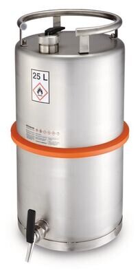 Barile di sicurezza Con rubinetto a chiusura temporizzata, 25 l, 25Z, 1 Pezzo