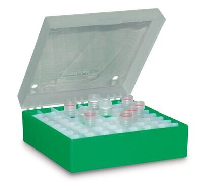 Caja criogénica ROTILABO® sin división, verde, Altura, 52 mm, 5 Pieza(s)
