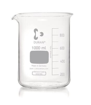 Bécher DURAN® forme basse, 1000 ml, 1 pièce