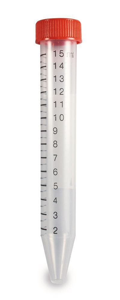 Provette per centrifuga coniche, senza bordo, 15 ml, Sterili, 750 Pezzo(i)
