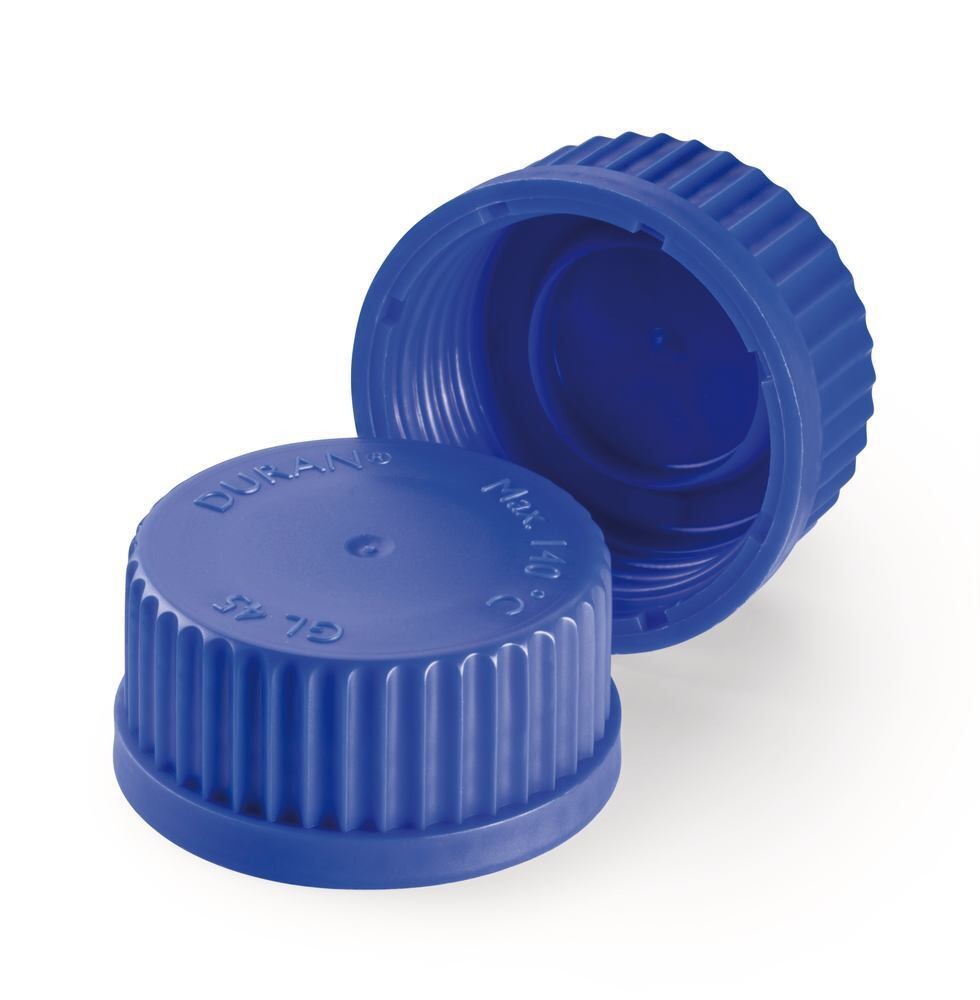 Screw caps, GL 45, blue, 10 Piece(s)