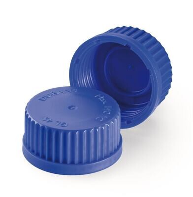 Tappi a vite, GL 45, blu, 10 Pezzo(i)