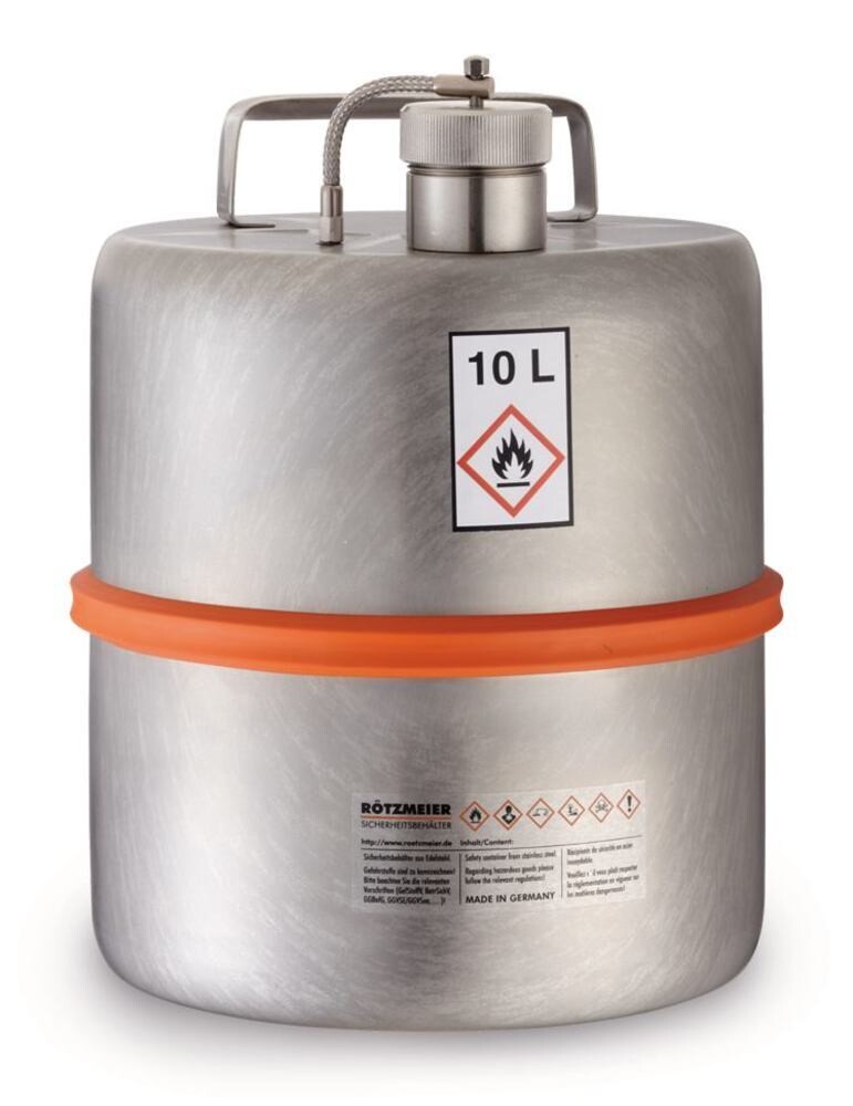 Safety barrel With screw cap and overpressure valve, 10 l, 10K, 1 Piece