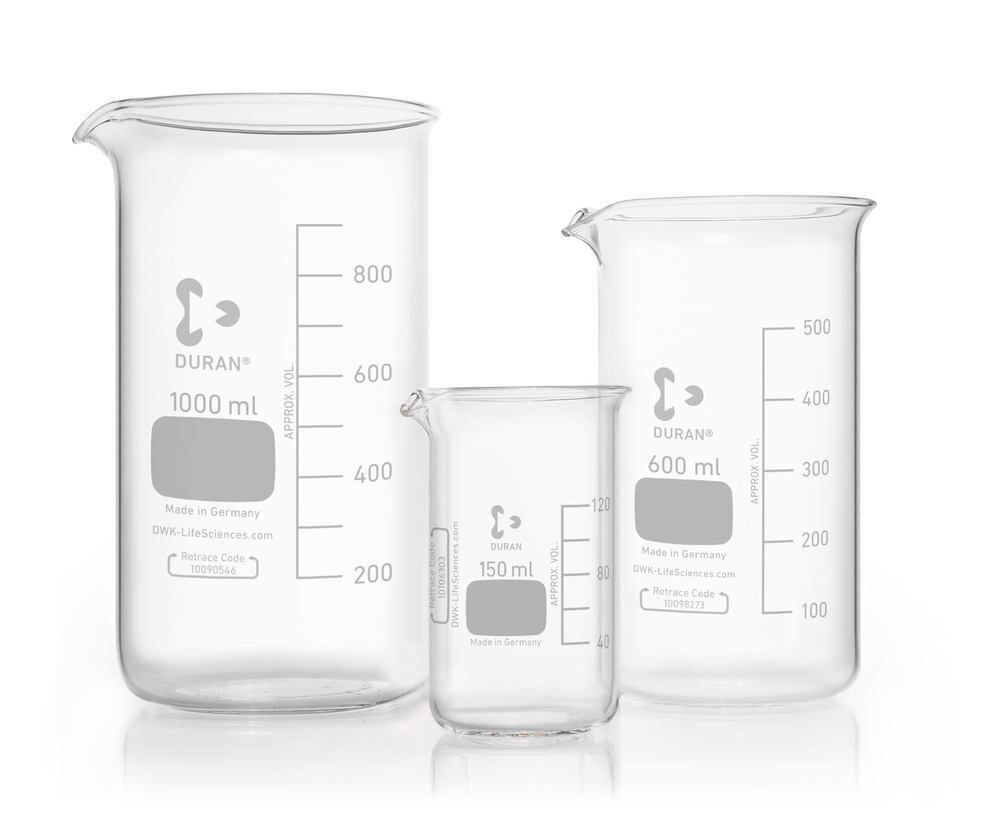 Bécher DURAN® forme haute, 400 ml, 10 Pièce(s)