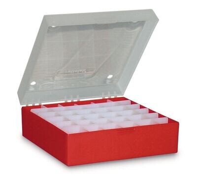 Cryogenic box ROTILABO® without division, red, Height, 52 mm, 5 Piece(s)