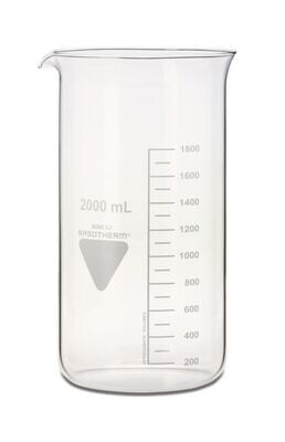 Becherglas RASOTHERM hohe Form, 2000 ml, 10 Stück