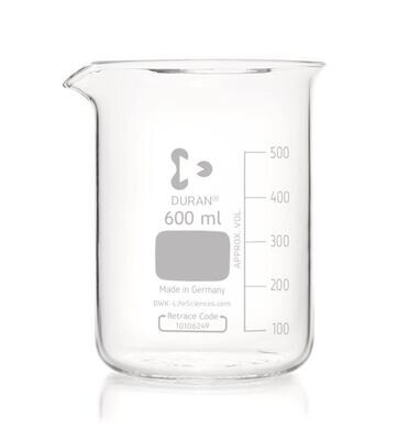 Beaker DURAN® low form, 600 ml, 10 Piece(s)