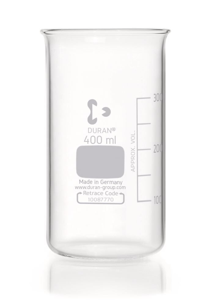 Beaker without spout, 400 ml, 10 Piece(s)