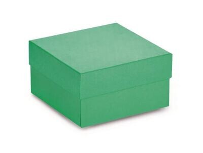 Cryogenic box ROTILABO® cardboard 133 x 133 mm with waterproof plastic coating, green, 10 Piece(s)