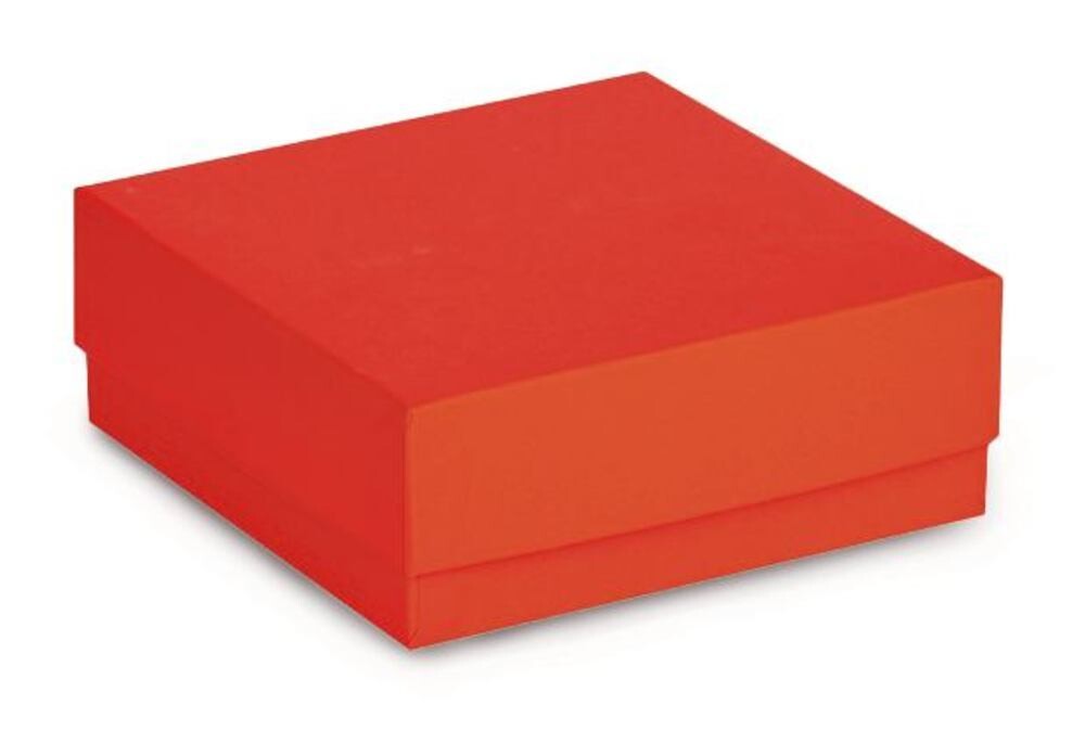 Cryogenic box ROTILABO® cardboard 133 x 133 mm with waterproof plastic coating, red, 10 Piece(s)