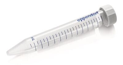 Eppendorf Tubes® BioBased,, transparent, 15 ml, Ø 19 x H 121 mm, aus PP,, steril, pyrogen-, DNase-, RNase-, DNA-frei, 500 Stück
