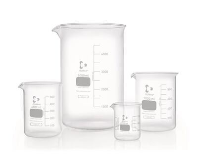 Vaso de precipitados DURAN® forma baja, 25 ml, 10 Unidad(es)