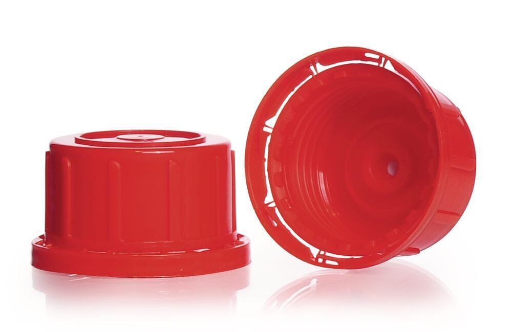 Accessoires bouchons à vis de sécurité pour bouteilles à col étroit, carré, 45, forme haute, 10 pièce(s)