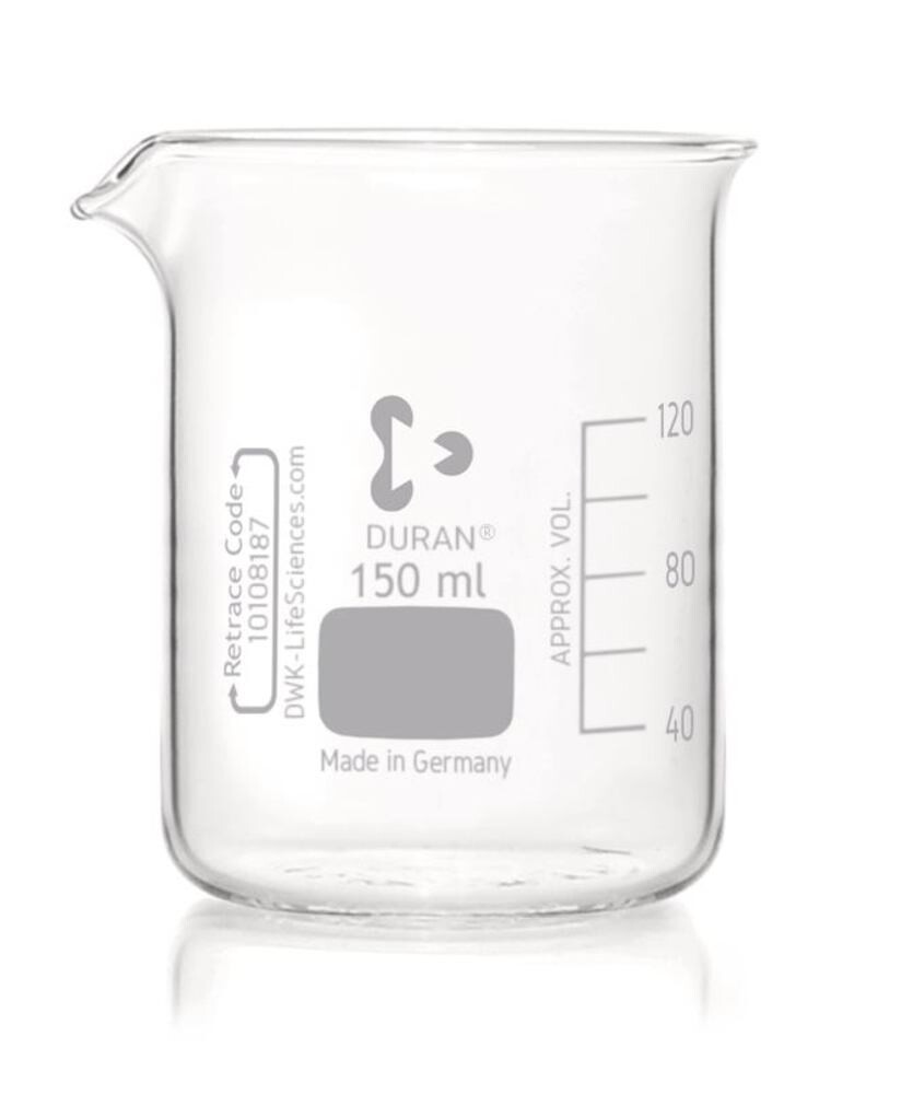 Beaker DURAN® low form, 150 ml, 10 Piece(s)