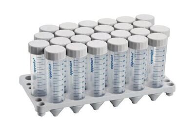Centrifuge tubes Eppendorf Conical Tubes® 50 ml Transparent, Sterile, rack, Pyrogen-, DNase-, RNase-, DNA-free, 300 Piece(s)