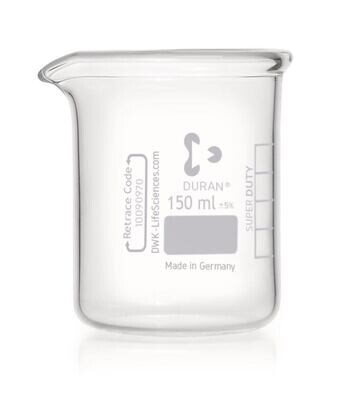Beaker DURAN® Super Duty low form, 150 ml, 10 Piece(s)