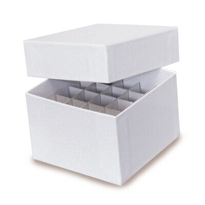 Accessories divider inserts for ROTILABO® mini cryogenic box made of cardboard, Compartment size, 15 x 15 mm, No. of slots, 32, 8 x 4, 10 Piece(s)