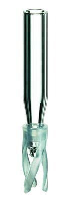 Mikroeinsätze, Borosilikatglas, 0,1 ml, Kunststoff-Feder, L 29 x Ø 5 mm, ND8, 100 Stück