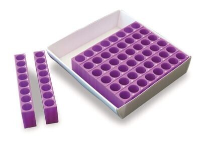 Caja de almacenamiento con insertos para vasos de 1,5/2 ml, 1 pieza