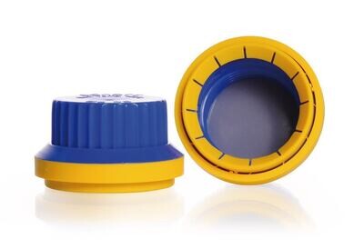 Cappucci anti-manomissione, con guarnizione in silicone rivestita in PTFE, anello anti-manomissione giallo, 10 Pezzo(i)