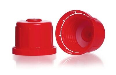 Accessories safety screw caps for narrow neck bottles, square, 32, high form, 10 Piece(s)
