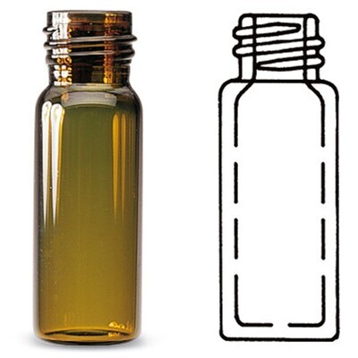 Sample vials ROTILABO® 2 ml with thread, Clear glass, 200 Piece(s)