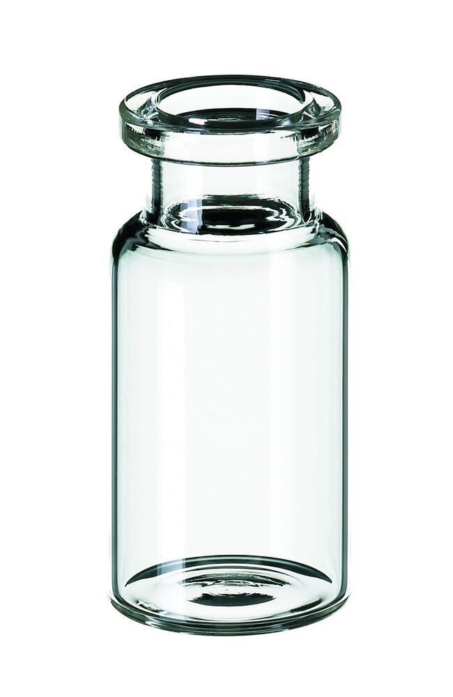 Headspace vials ROTILABO® with beaded rim ND20 flat Headspace bottom, DIN rolled edge, long neck, 10 ml, 100 Piece(s)