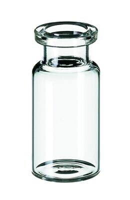 Headspace vials ROTILABO® with beaded rim ND20 flat Headspace bottom, DIN rolled edge, long neck, 10 ml, 100 Piece(s)