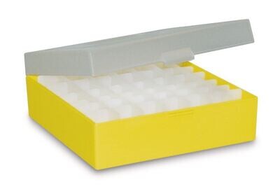 Cryogenic box ROTILABO® without division, yellow, Height, 52 mm, 5 Piece(s)