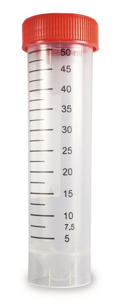 Centrifuge tubes Conical, with rim, Non-sterile, 250 Piece(s)