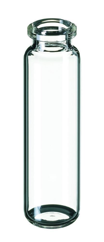 Headspace vials ROTILABO® with beaded rim ND20 rounded bottom, Clear glass, bevelled headspace edge, 20 ml, 100 Piece(s)