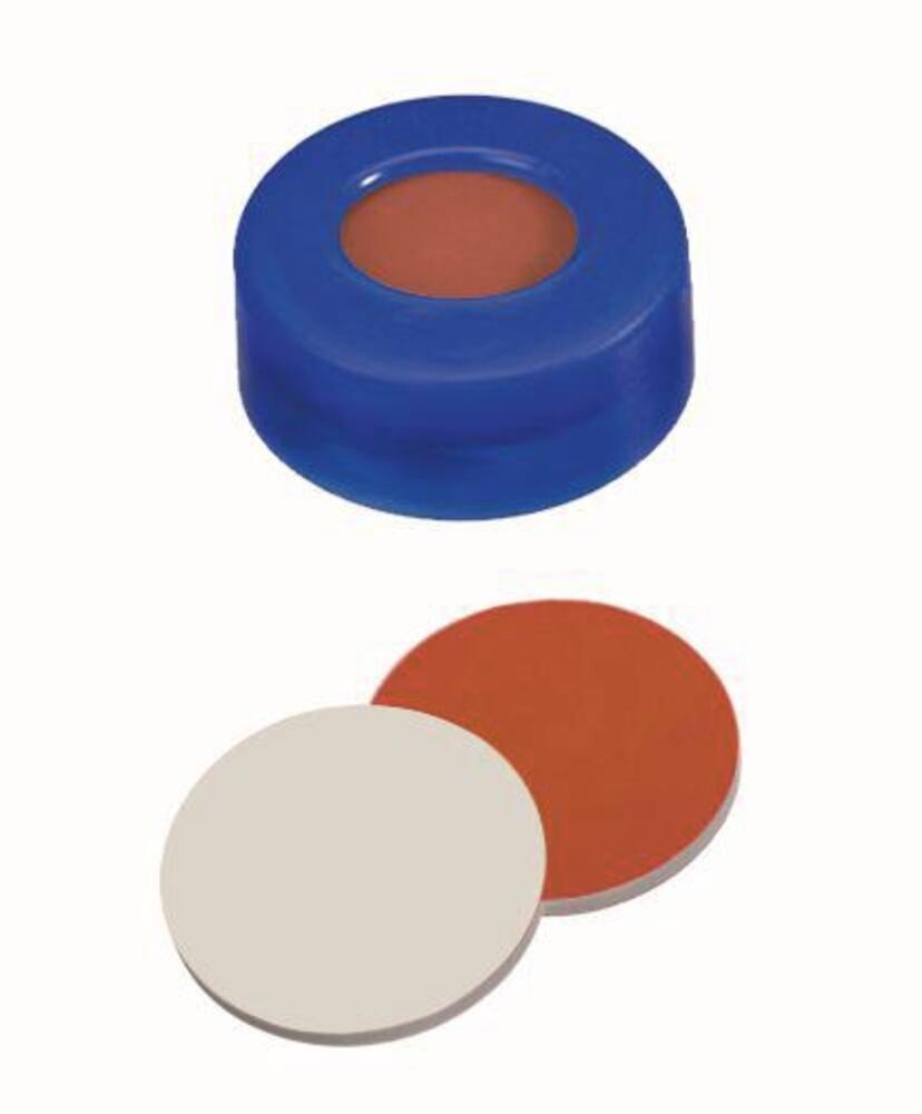 Snap ring caps ROTILABO® ND11 soft version, RedRubber / PTFE beige, AGILENT quality, 100 Piece(s)