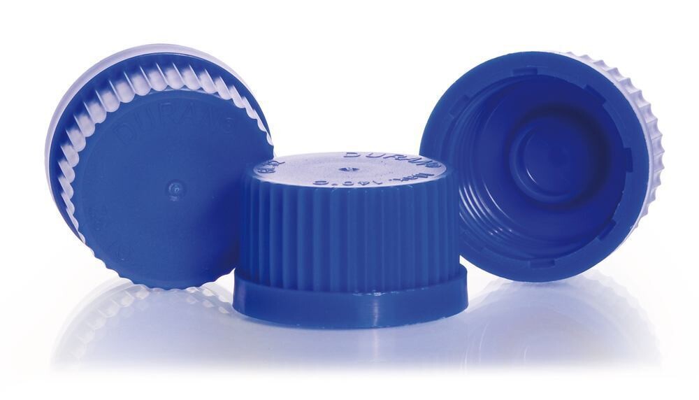 Screw caps, GL 32, blue, 10 Piece(s)