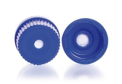 Belüftungsschraubkappen GL 32, DURAN® mit ePTFE-Membran, blau, 5 Stück