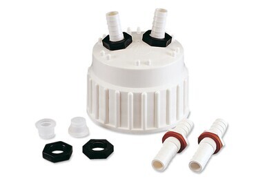 Juegos de montaje de conectores de tubos dobles, Para mangueras con Ø interior 6 mm, 2 Pieza(s)