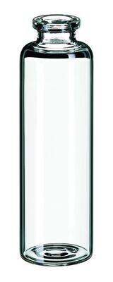 Flacons Headspace ROTILABO® avec bord perlé ND20 fond Headspace plat, bord roulé DIN, 50 ml, 100 pièce(s)