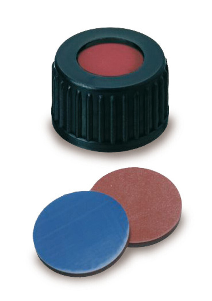 Screw caps ROTILABO® ND18 with septum, With borehole Ø 12.5 mm, 100 Piece(s)
