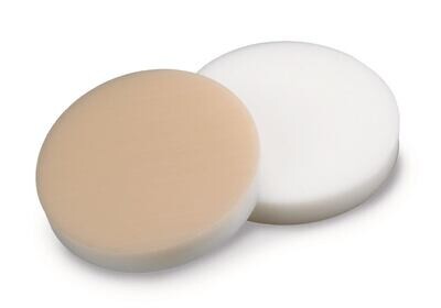 Septen Ø 22 mm, ND24, 3,2 mm, 45°, Silikon natur/PTFE beige EPA-Quali., 1000 Stück