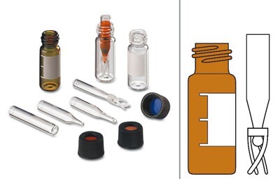 Sample vials ROTILABO® with thread ND10, Clear glass, 100 Piece(s)