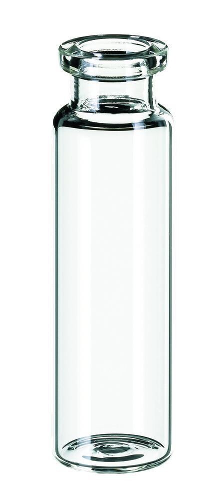 Rotilabo®-Rollrandfläsch., langer Hals, ND20, flach. Boden, 20ml, Ø 22,5xH75,5mm, 100 Stück
