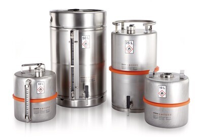 Safety barrel With self-closing tap, 100 l, 100Z, 1 Piece