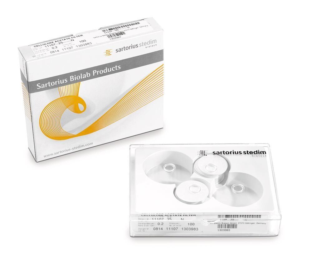 Filtres à membrane en acétate de cellulose, 0,8 µm, , 50 mm, 100 Pièce(s)