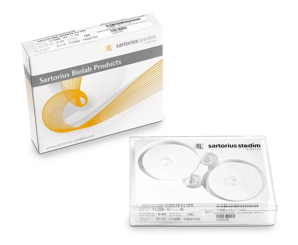 Filtres à membrane ester mixte de nitrate de cellulose 8 µm, 47 mm, 100 Pièce(s)