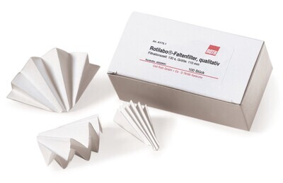 Folded filters ROTILABO® Type, 601P, , 150 mm, 100 Piece(s)