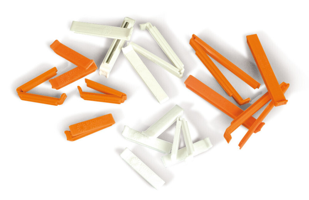 Closure clips Spectra/Por® Combi packaging, 55 mm, 20 Piece(s)