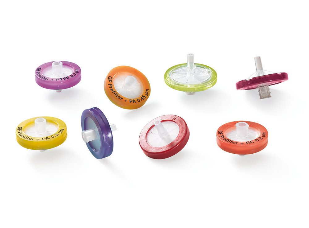Syringe filters ROTILABO® Polyvinylidene fluoride (PVDF), 0,45 µm, 25 mm, Non-sterile, 100 Piece(s)