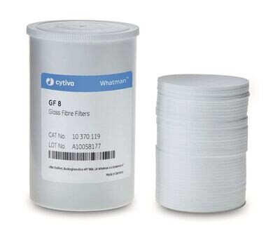 Filtres ronds en fibre de verre Type GF 8, 100 Pièce(s)