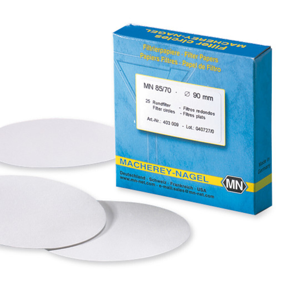 Glass fibre round filters MN 85/70 BF, , 150 mm, 100 Piece(s)