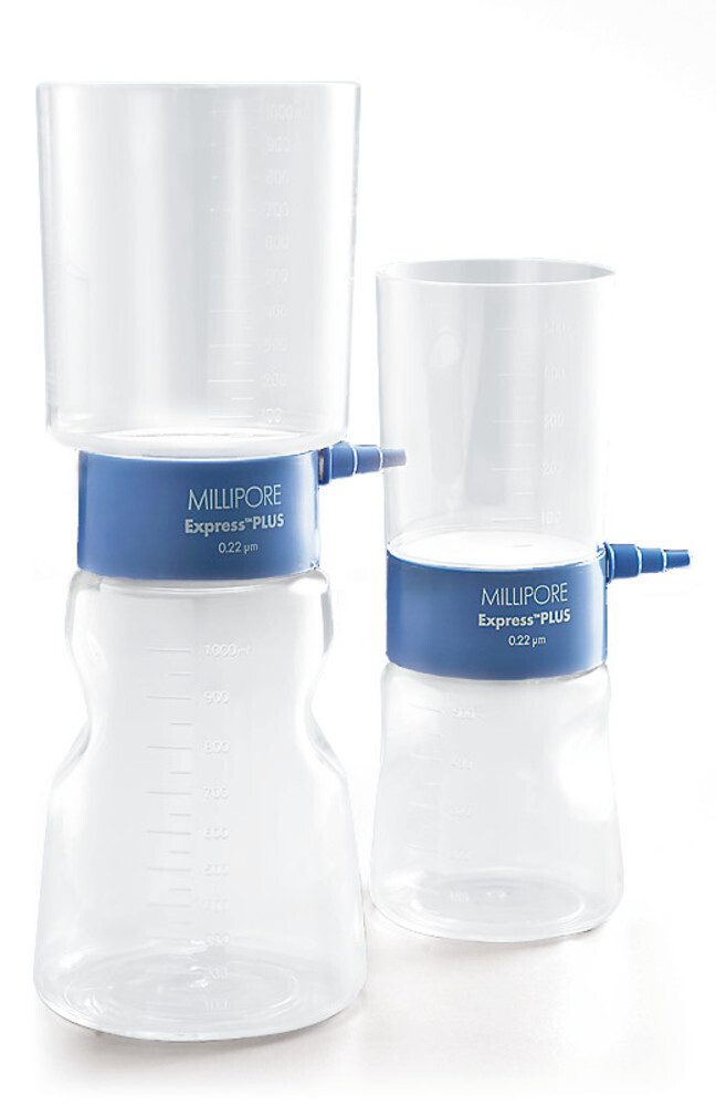 Filtration unit Stericup® with MILLIPORE Express® PLUS (PES) membrane Pore size 0.22 μm, 150 ml, 150 ml, 12 Piece(s)