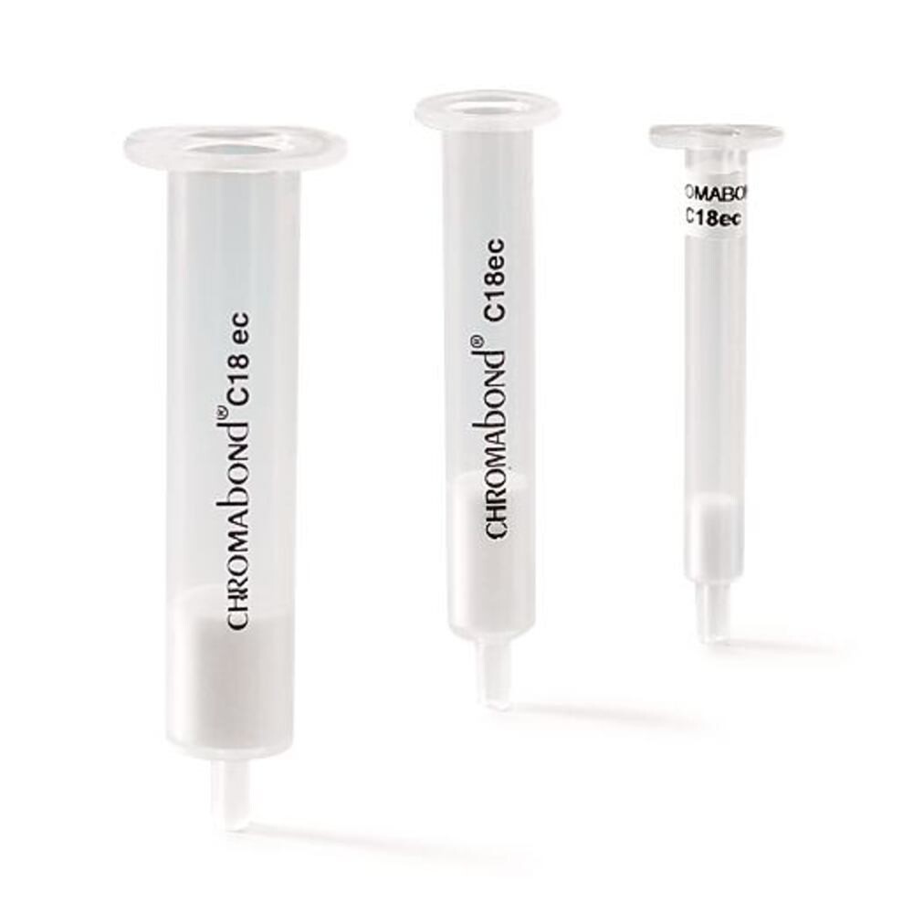 SPE polypropylene column CHROMABOND® C18 ec f, 6 ml, 500 mg, 30 Piece(s)